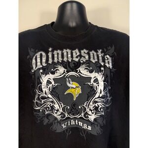 Minnesota Vikings Reebok NFL Graphic T-Shirt Black XL